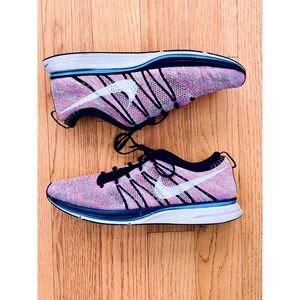 Nike Flyknit Trainer+ Multicolor men Size 13 Black Blue Glow Volt